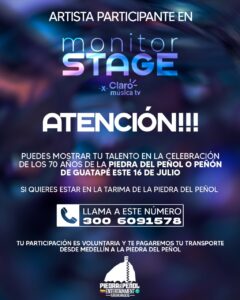 PARTICIPA EN MONITOR STAGE