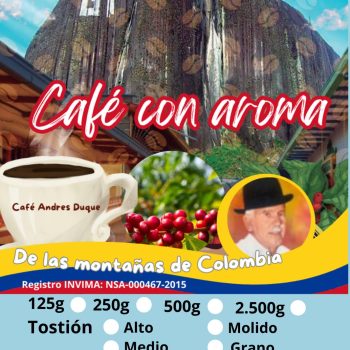 Café Andrés Duque, de las montañas de Colombia